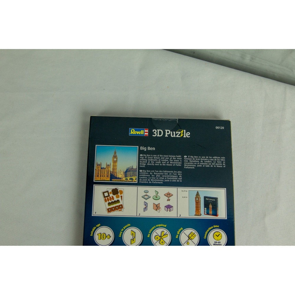 Revell Big Ben 3D Puzzle 13 Parts No Glue or Scissors Required 00120 - Picture 6 of 7